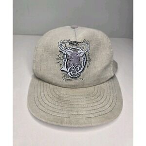 Vintage John Deere Corduroy Hat LOUISVILLE MFG USA Logo Deer Tractor Farm Buck